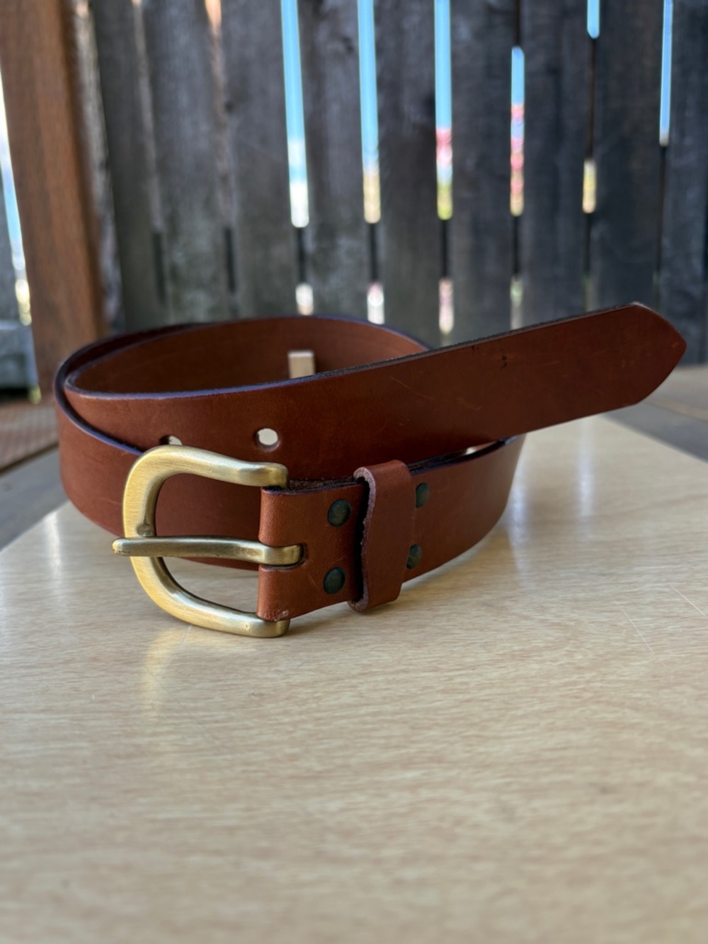 Bloomingdale’s Frascarelli Italian Brown Leather Belt In Sz 36